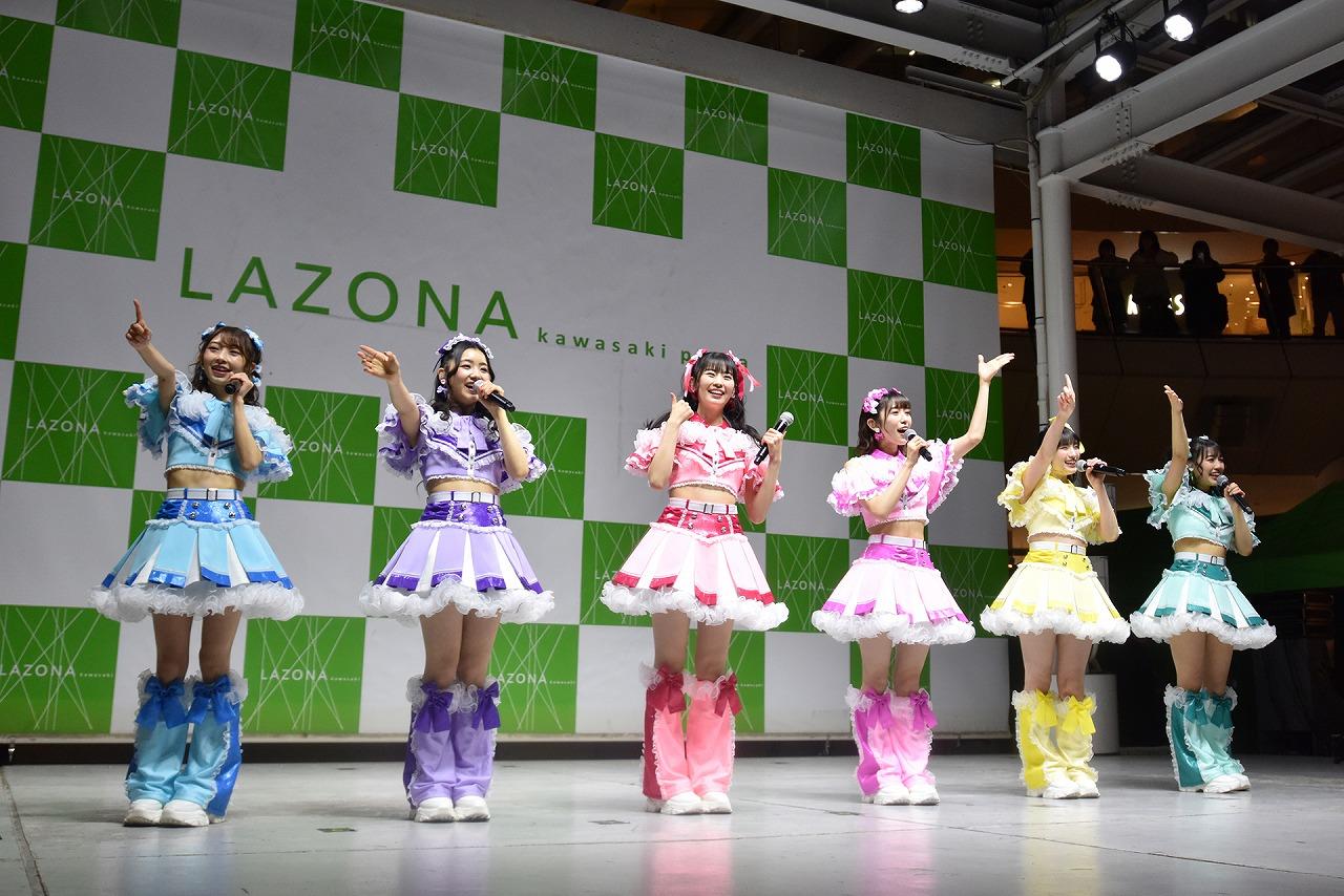 超ときめき♡宣伝部、ラゾーナ川崎でリリース記念イベントを開催。新曲を初披露しオリコンデイリーランキング1位をファンに報告
